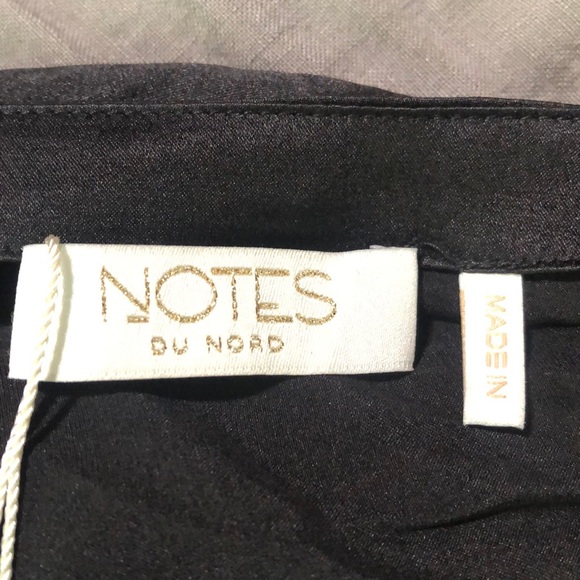 NWT black notes Odeon silk midi skirt 40 42 - Picture 10 of 11